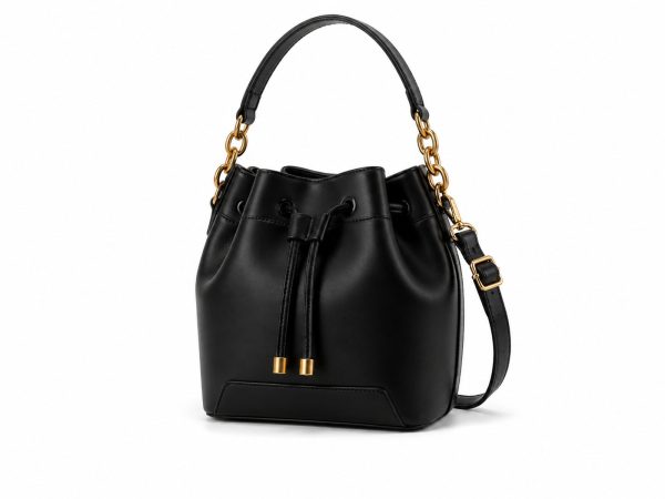 Vegan Leather Mini Bucket Bag