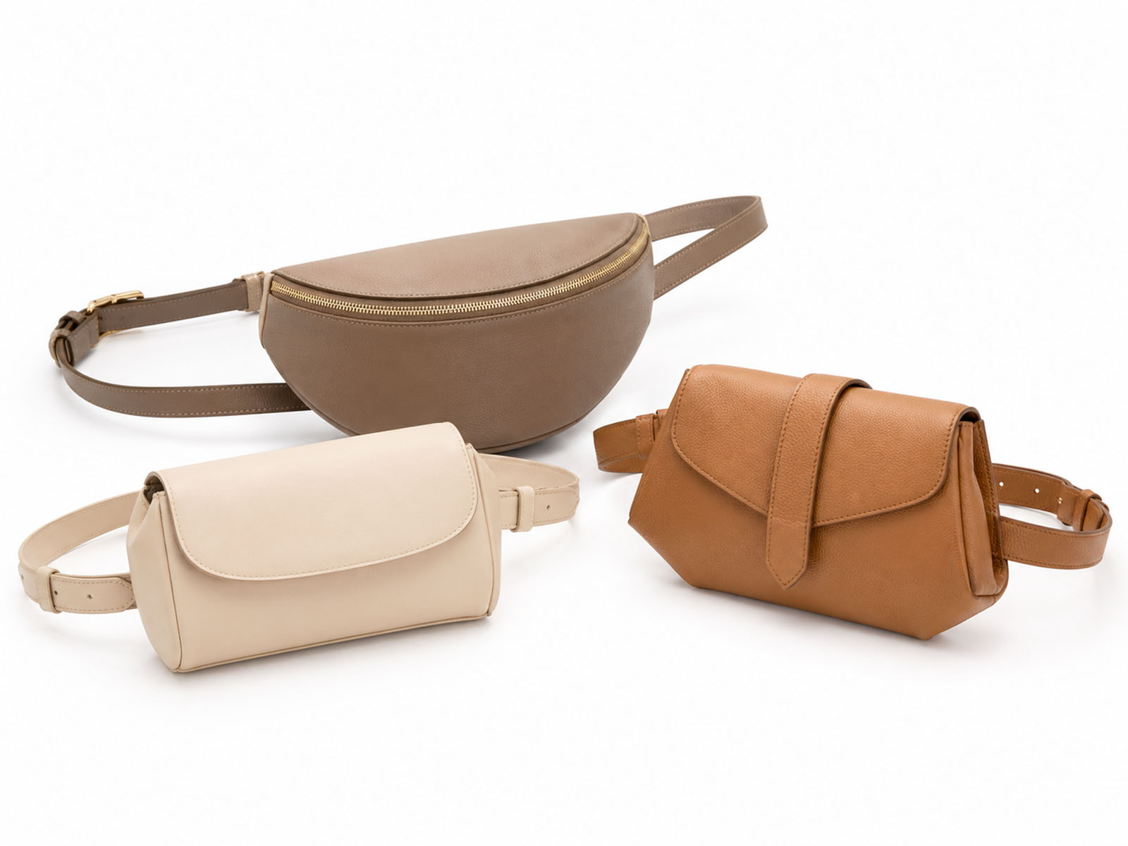 Belt bags and utility styles engineered for modern fashion and urban functionality.