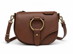 Vintage Leather Saddle Bag