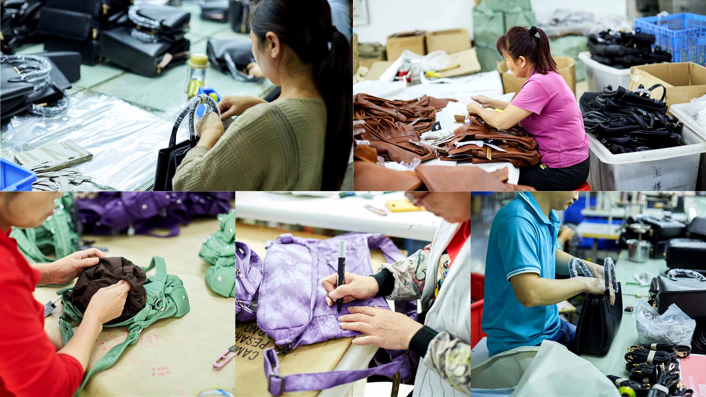 Quality inspection process for consistent OEM/ODM bag manufacturing standards.